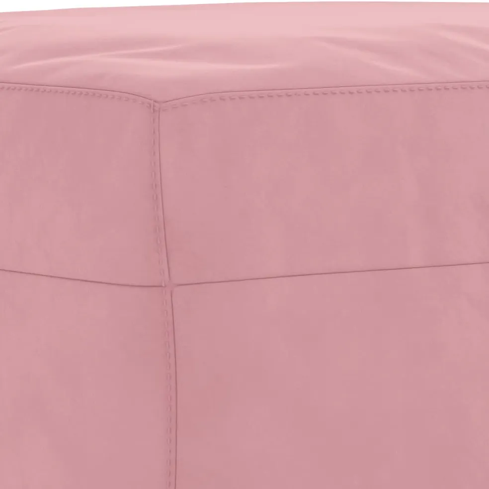 vidaXL Voetenbank 60x50x41 cm fluweel roze