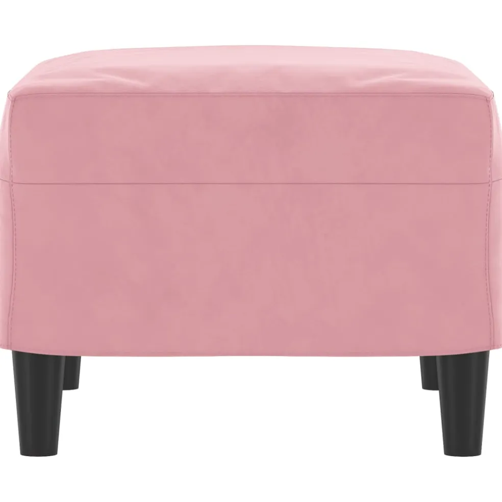 vidaXL Voetenbank 60x50x41 cm fluweel roze