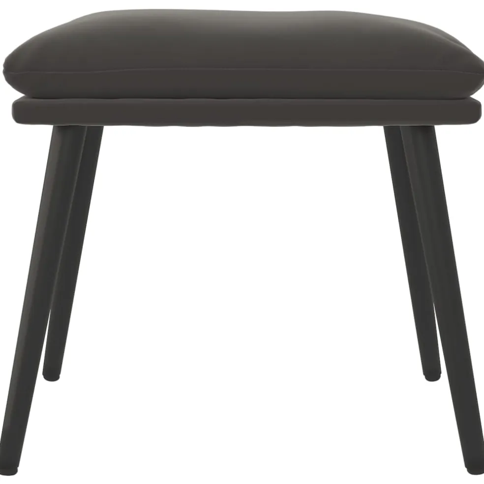 vidaXL Voetenbank 45x29,5x35 cm fluweel donkergrijs