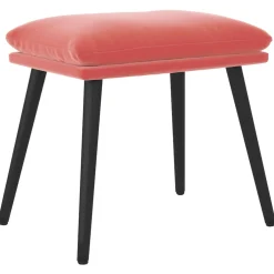 vidaXL Voetenbank 45x29,5x35 cm fluweel roze