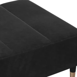 vidaXL Voetenbank 77x55x31 cm fluweel zwart