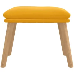 vidaXL Voetenbank 45x29,5x35 cm fluweel mosterdgeel