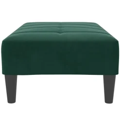vidaXL Voetenbank 77x55x31 cm fluweel donkergroen