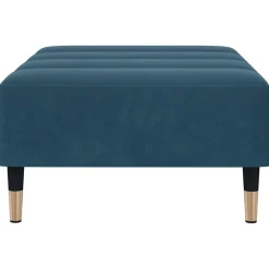 vidaXL Voetenbank 77x55x31 cm fluweel blauw