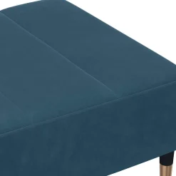vidaXL Voetenbank 77x55x31 cm fluweel blauw