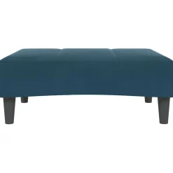vidaXL Voetenbank 77x55x31 cm fluweel blauw