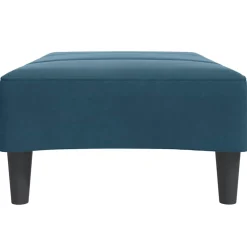 vidaXL Voetenbank 77x55x31 cm fluweel blauw