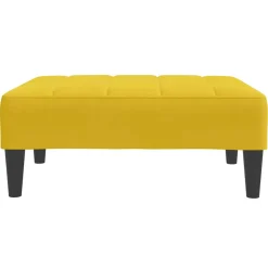 vidaXL Voetenbank 77x55x31 cm fluweel geel