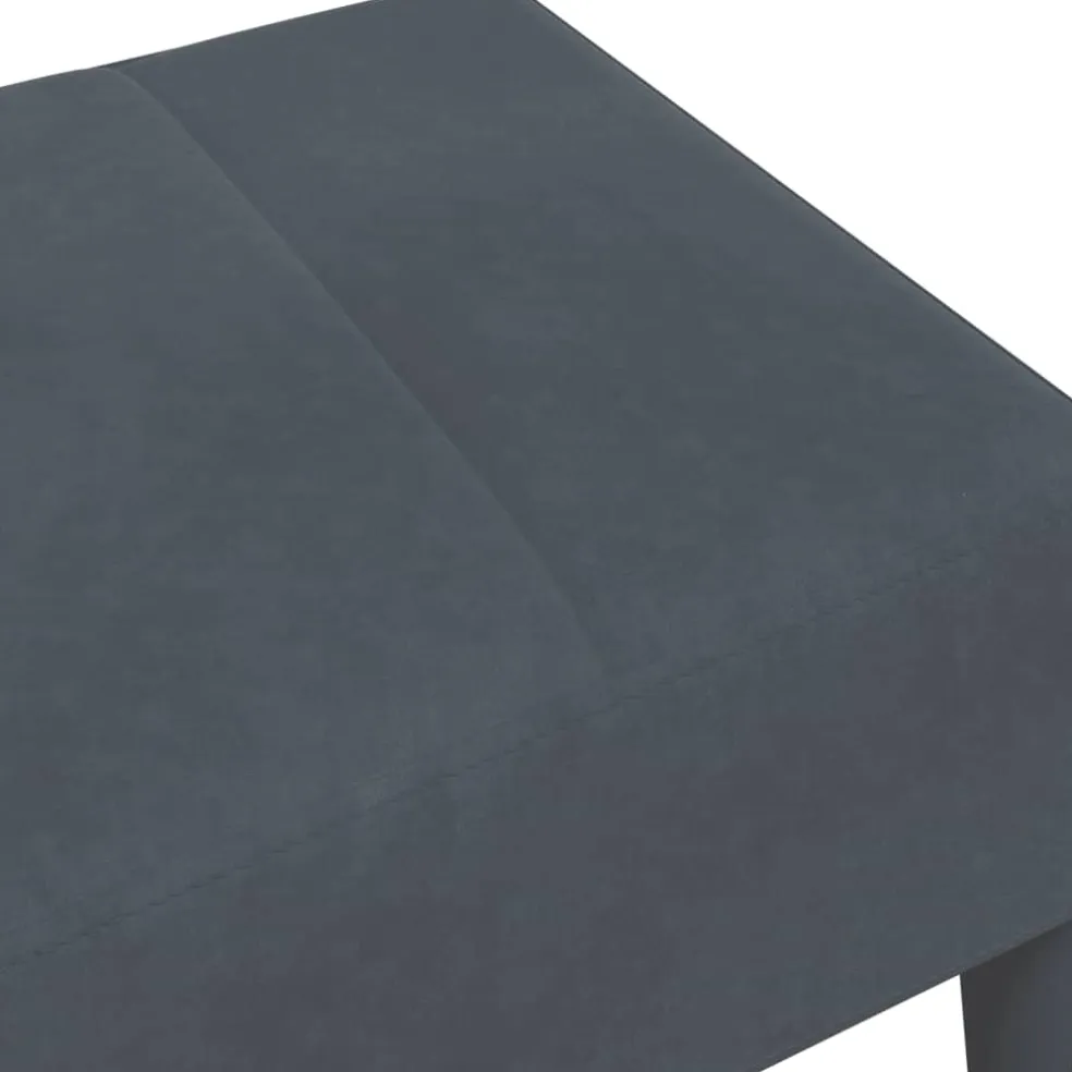 vidaXL Voetenbank 77x55x31 cm fluweel donkergrijs