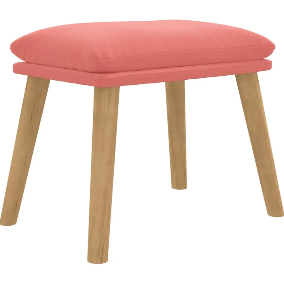 vidaXL Voetenbank 45x29,5x35 cm fluweel roze