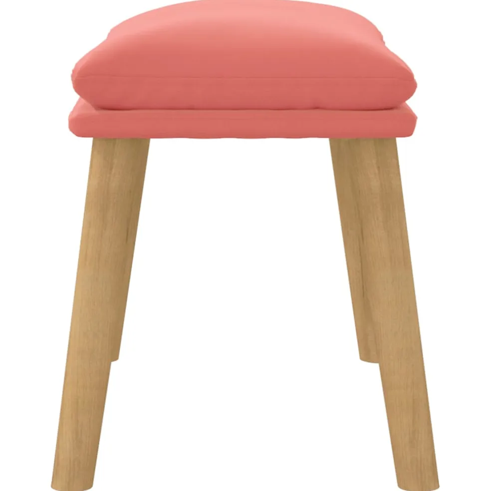vidaXL Voetenbank 45x29,5x35 cm fluweel roze
