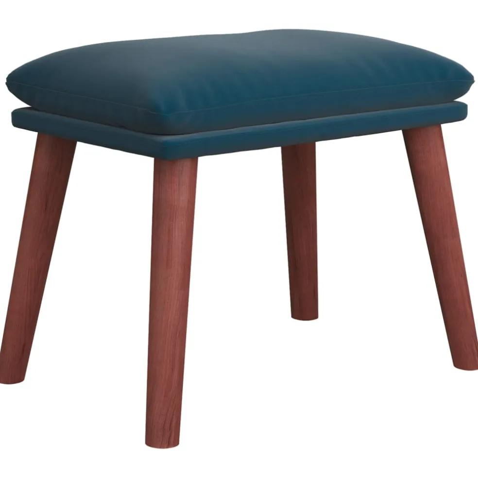 vidaXL Voetenbank 45x29,5x35 cm fluweel blauw