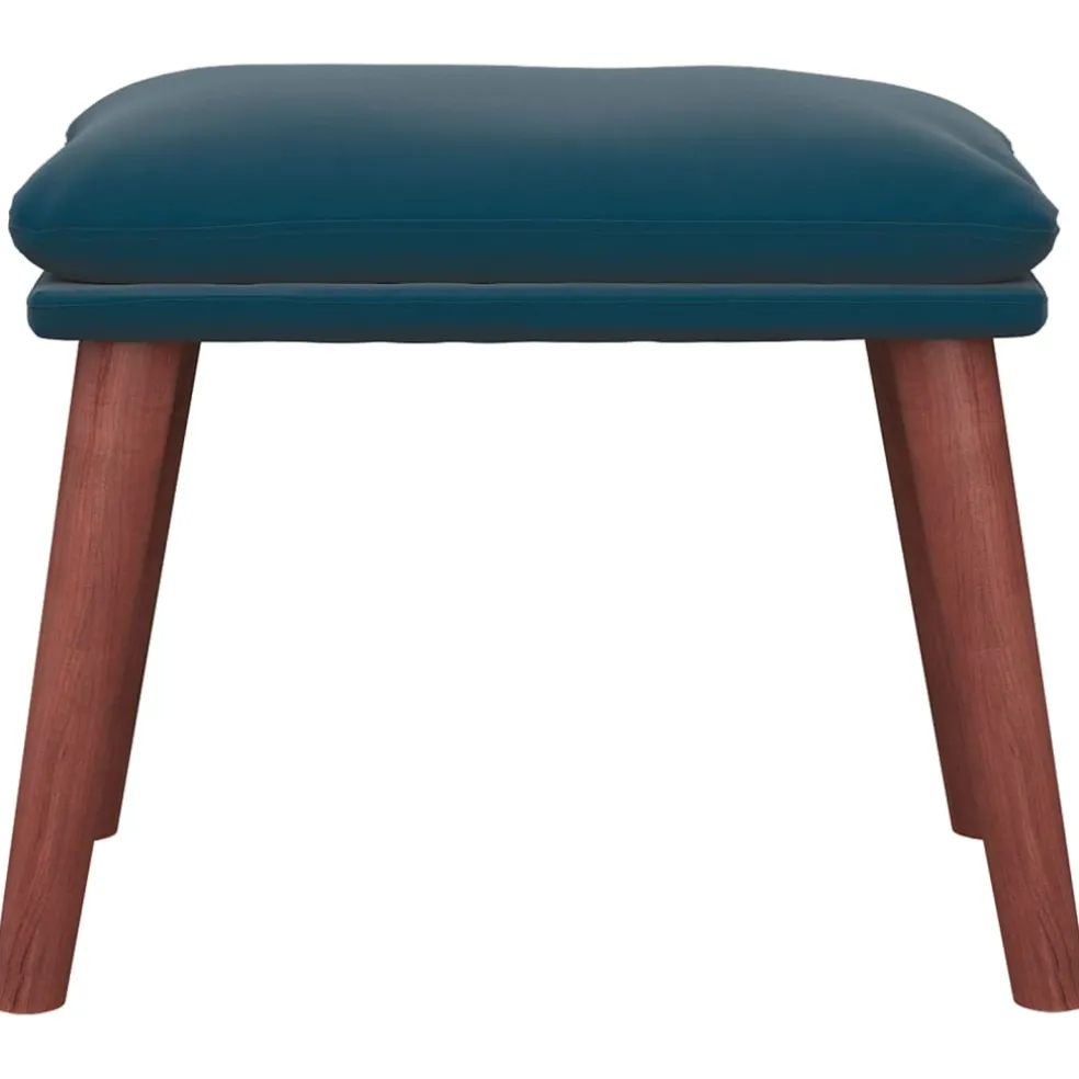 vidaXL Voetenbank 45x29,5x35 cm fluweel blauw