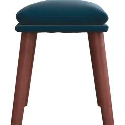 vidaXL Voetenbank 45x29,5x35 cm fluweel blauw