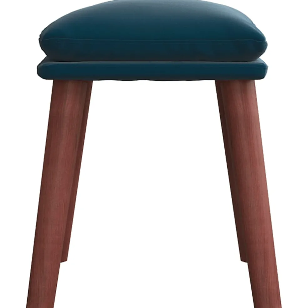 vidaXL Voetenbank 45x29,5x35 cm fluweel blauw