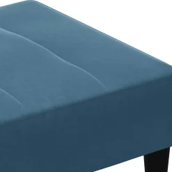 vidaXL Voetenbank 77x55x31 cm fluweel blauw