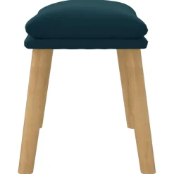 vidaXL Voetenbank 45x29,5x35 cm fluweel blauw