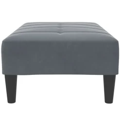 vidaXL Voetenbank 77x55x31 cm fluweel donkergrijs