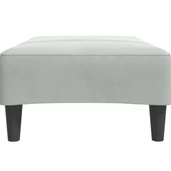 vidaXL Voetenbank 77x55x31 cm fluweel lichtgrijs