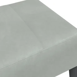 vidaXL Voetenbank 77x55x31 cm fluweel lichtgrijs