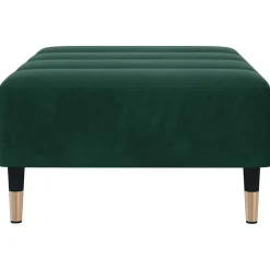 vidaXL Voetenbank 77x55x31 cm fluweel donkergroen