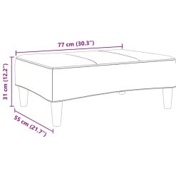 vidaXL Voetenbank 77x55x31 cm fluweel geel
