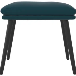 vidaXL Voetenbank 45x29,5x35 cm fluweel blauw