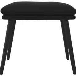 vidaXL Voetenbank 45x29,5x35 cm fluweel zwart