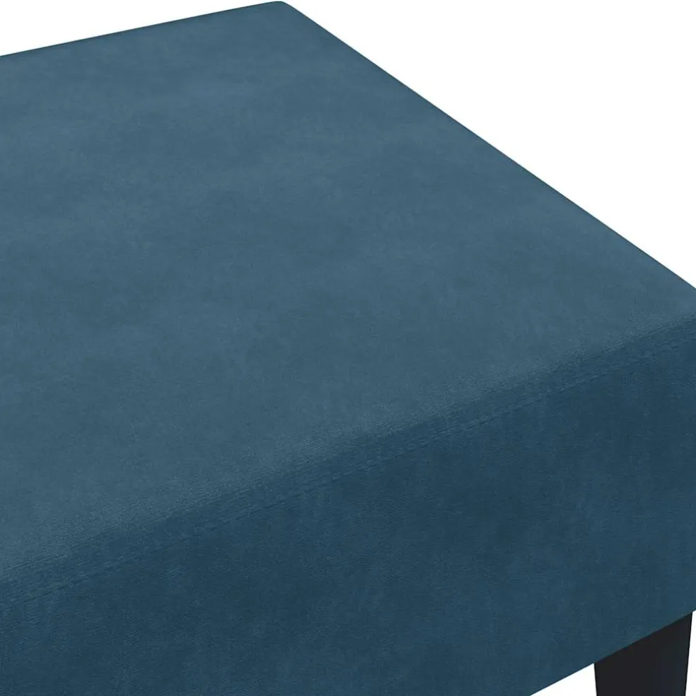 vidaXL Voetenbank 77x55x31 cm fluweel blauw