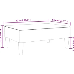 vidaXL Voetenbank 77x55x31 cm fluweel blauw