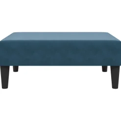 vidaXL Voetenbank 77x55x31 cm fluweel blauw