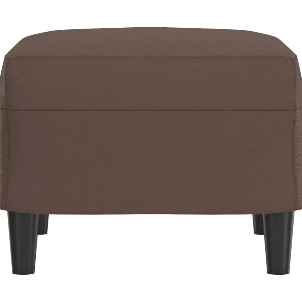 vidaXL Voetenbank 60x50x41 cm kunstleer bruin