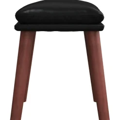 vidaXL Voetenbank 45x29,5x35 cm kunstleer zwart