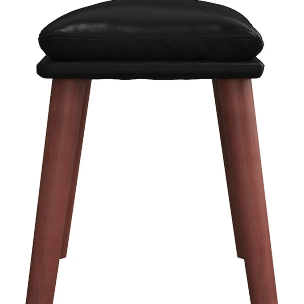 vidaXL Voetenbank 45x29,5x35 cm kunstleer zwart