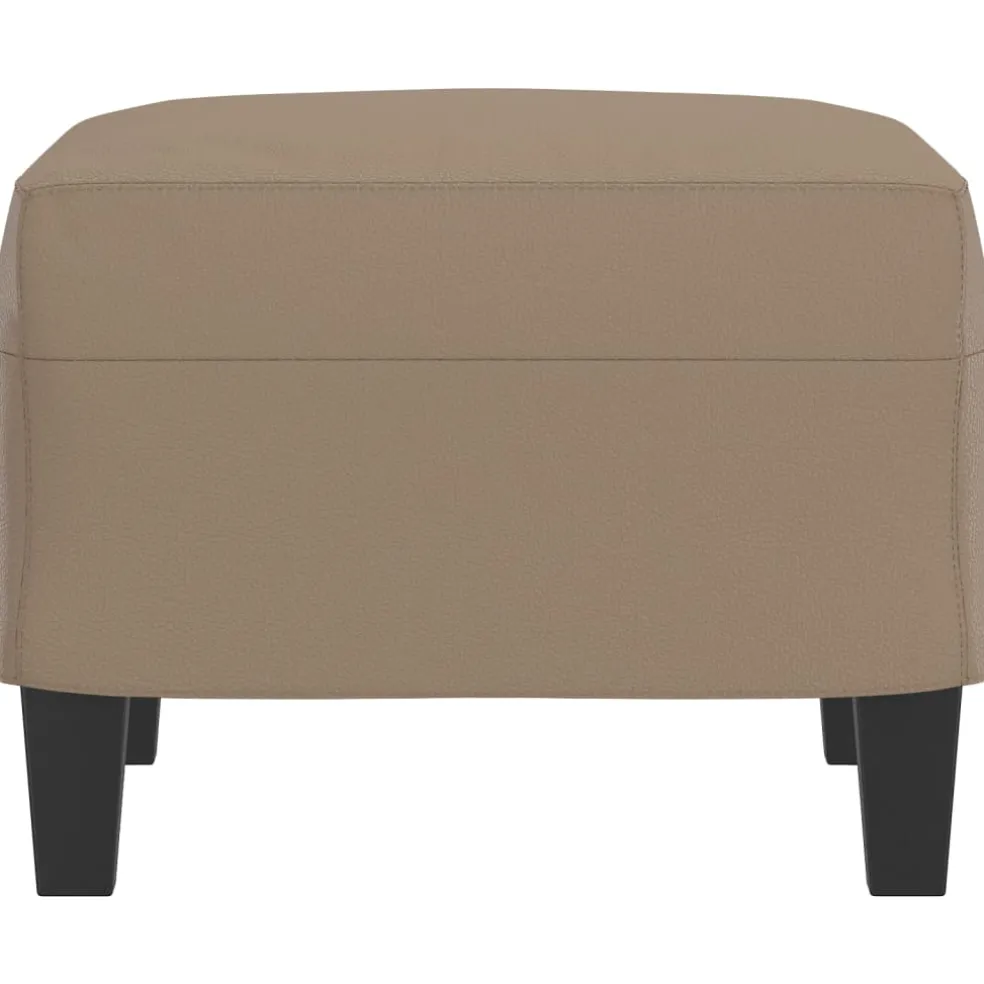 vidaXL Voetenbank 60x50x41 cm kunstleer cappuccino