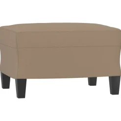 vidaXL Voetenbank 60x50x41 cm kunstleer cappuccino