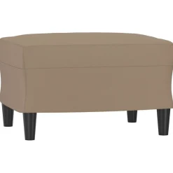 vidaXL Voetenbank 60x50x41 cm kunstleer cappuccino
