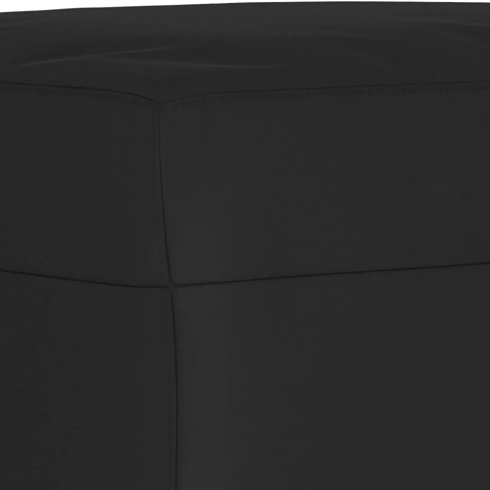 vidaXL Voetenbank 60x50x41 cm microvezelstof zwart