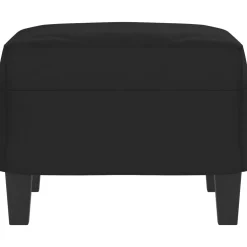 vidaXL Voetenbank 60x50x41 cm microvezelstof zwart