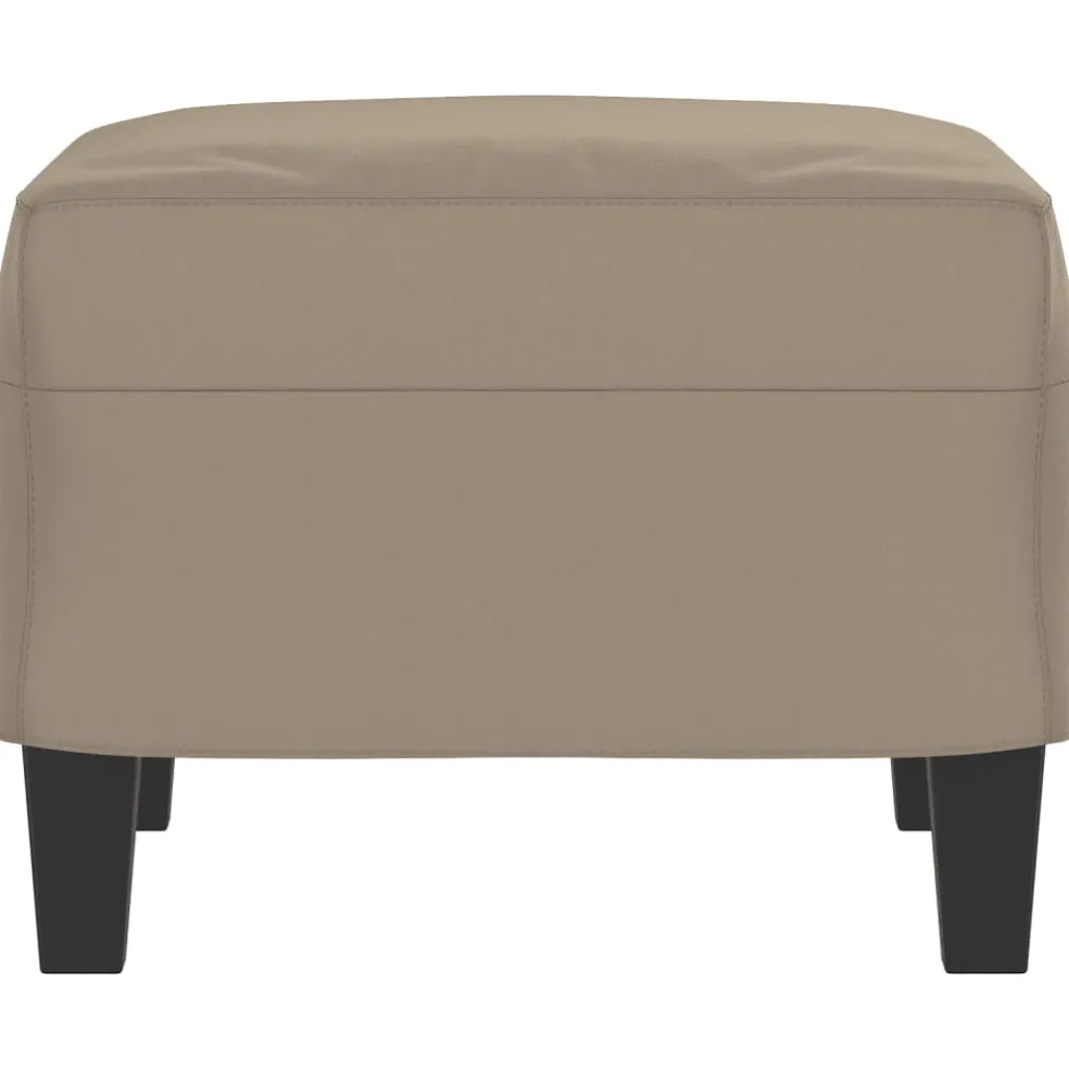 vidaXL Voetenbank 60x50x41 cm microvezelstof taupe