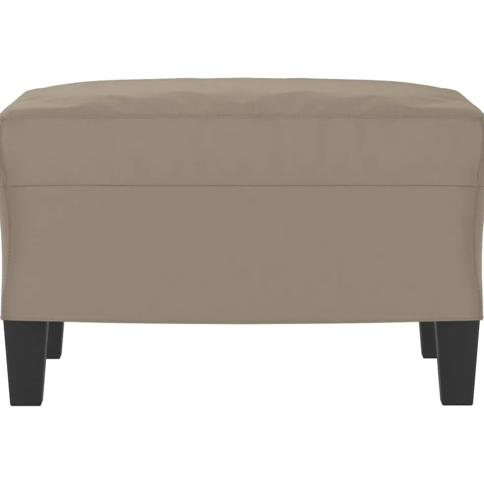 vidaXL Voetenbank 60x50x41 cm microvezelstof taupe