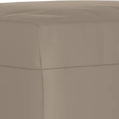 vidaXL Voetenbank 60x50x41 cm microvezelstof taupe
