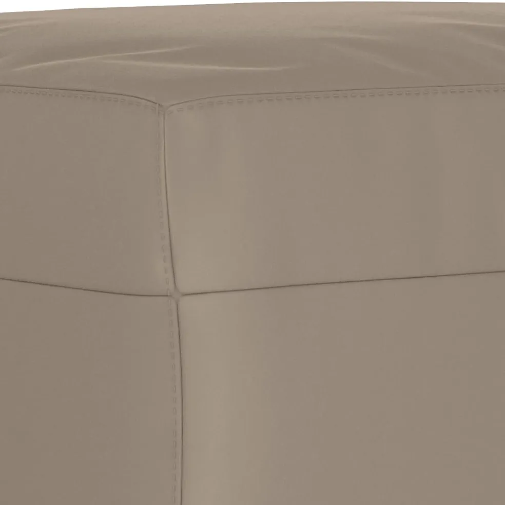 vidaXL Voetenbank 60x50x41 cm microvezelstof taupe