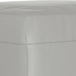 vidaXL Voetenbank 60x50x41 cm microvezelstof lichtgrijs