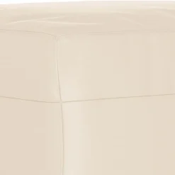 vidaXL Voetenbank 60x50x41 cm microvezelstof beige