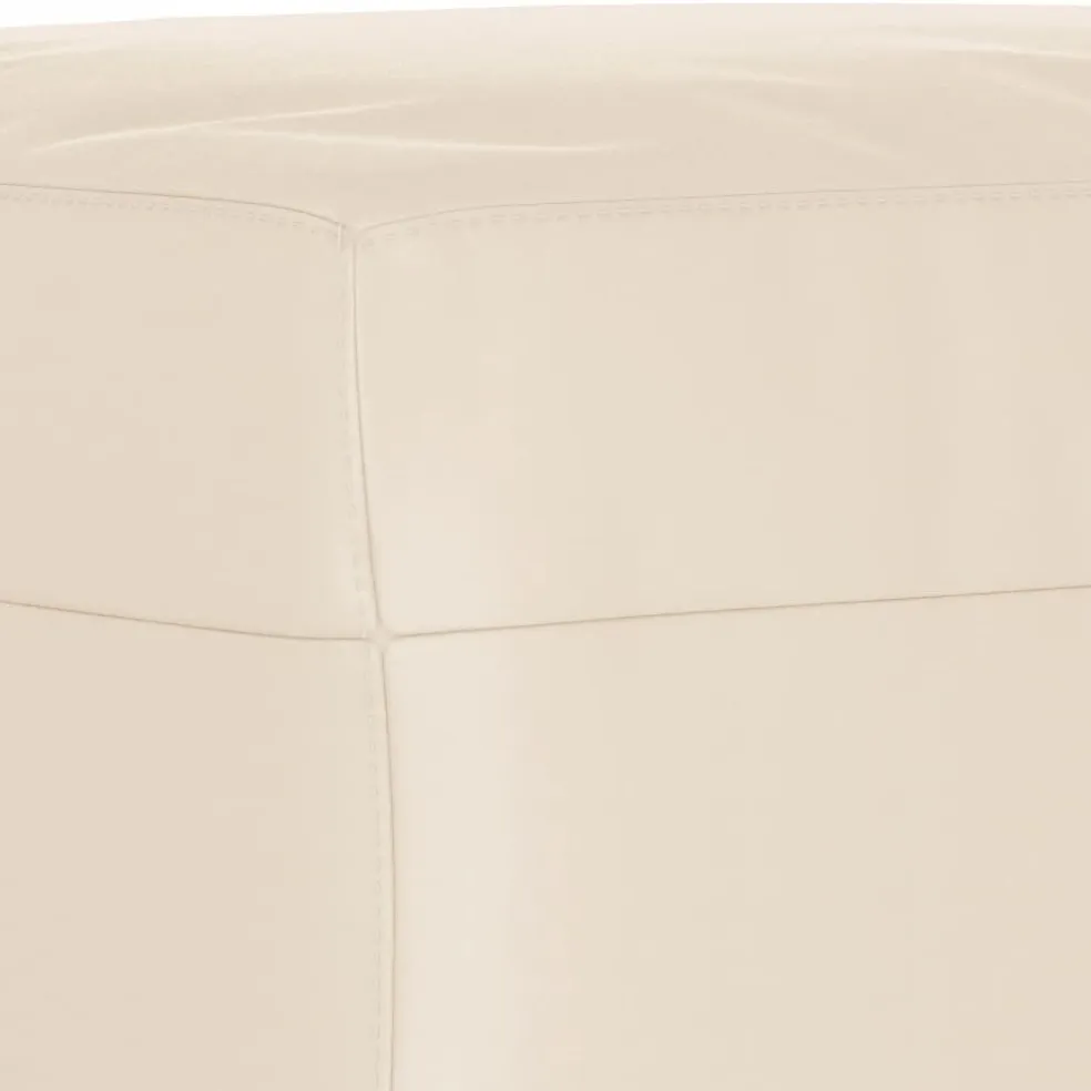 vidaXL Voetenbank 60x50x41 cm microvezelstof beige