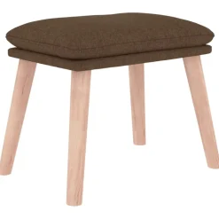 vidaXL Voetenbank 45x29,5x35 cm stof bruin