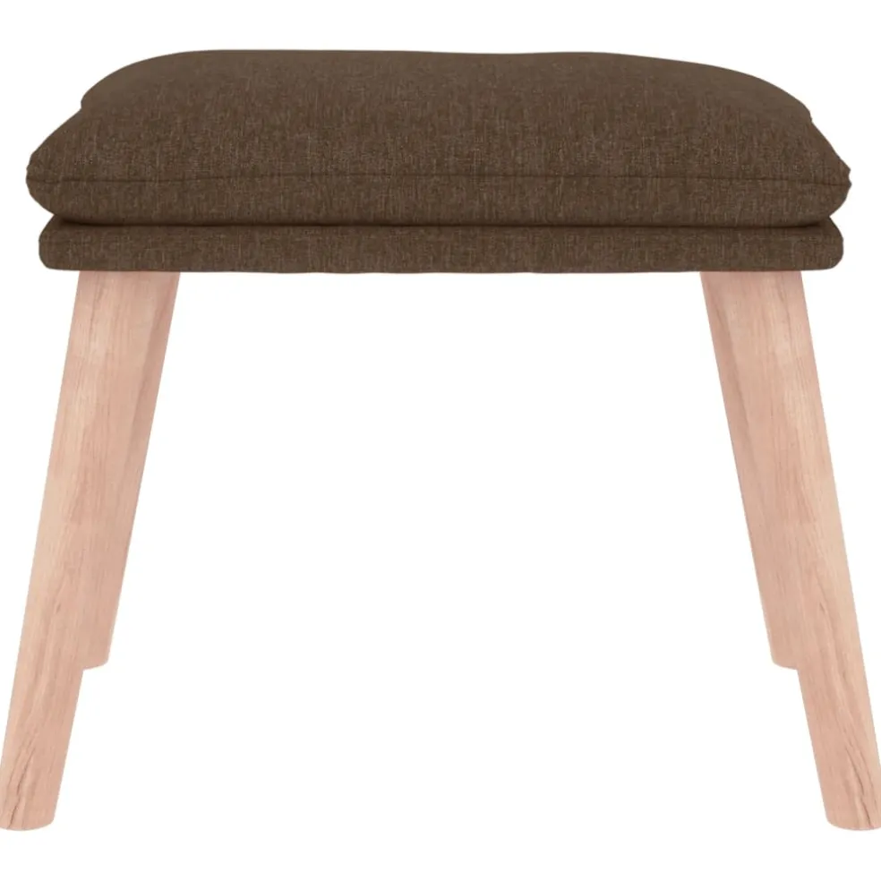 vidaXL Voetenbank 45x29,5x35 cm stof bruin