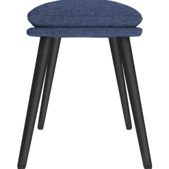vidaXL Voetenbank 45x29,5x35 cm stof blauw