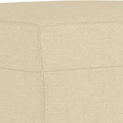 vidaXL Voetenbank 60x50x41 cm stof crèmekleurig